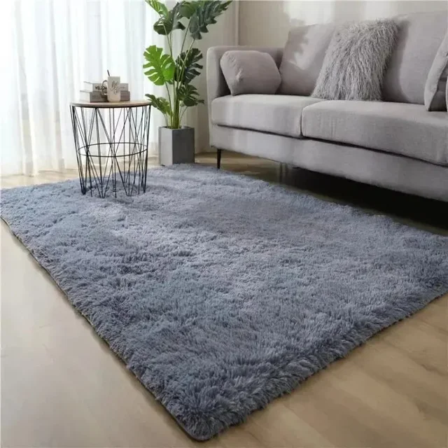 Gradient Silk Wool Bedside Rug Children's Room Living Room Bedroom Non-slip Machine Washable Not Easy To Lose Hair Carpet