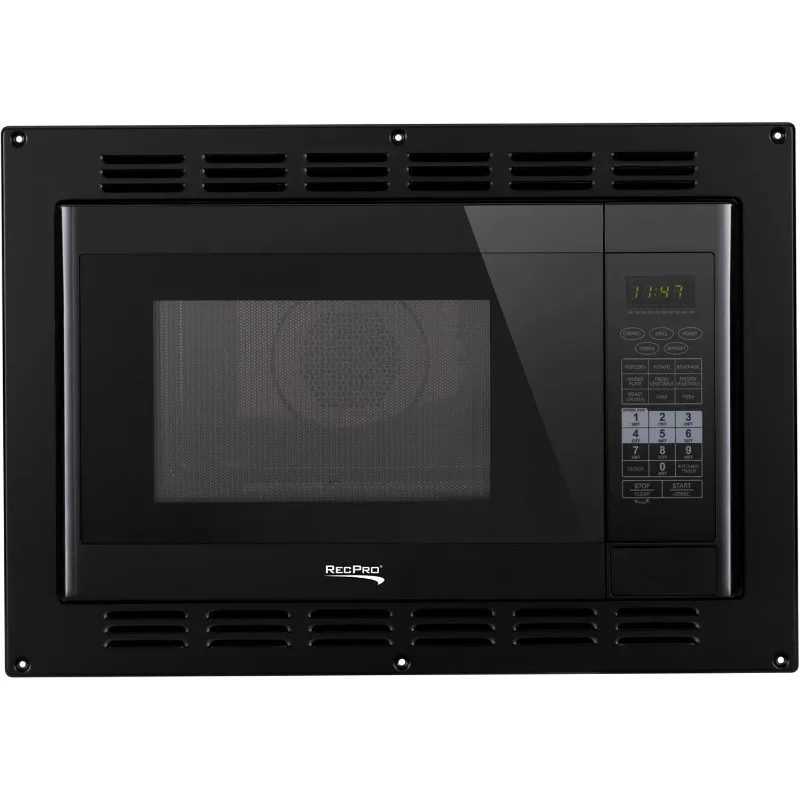 RecPro RV Convection Microwave Black 1.1 Cu. ft |120V| Microwave | Appliances | Direct Replacement for High Pointe and Greystone 6