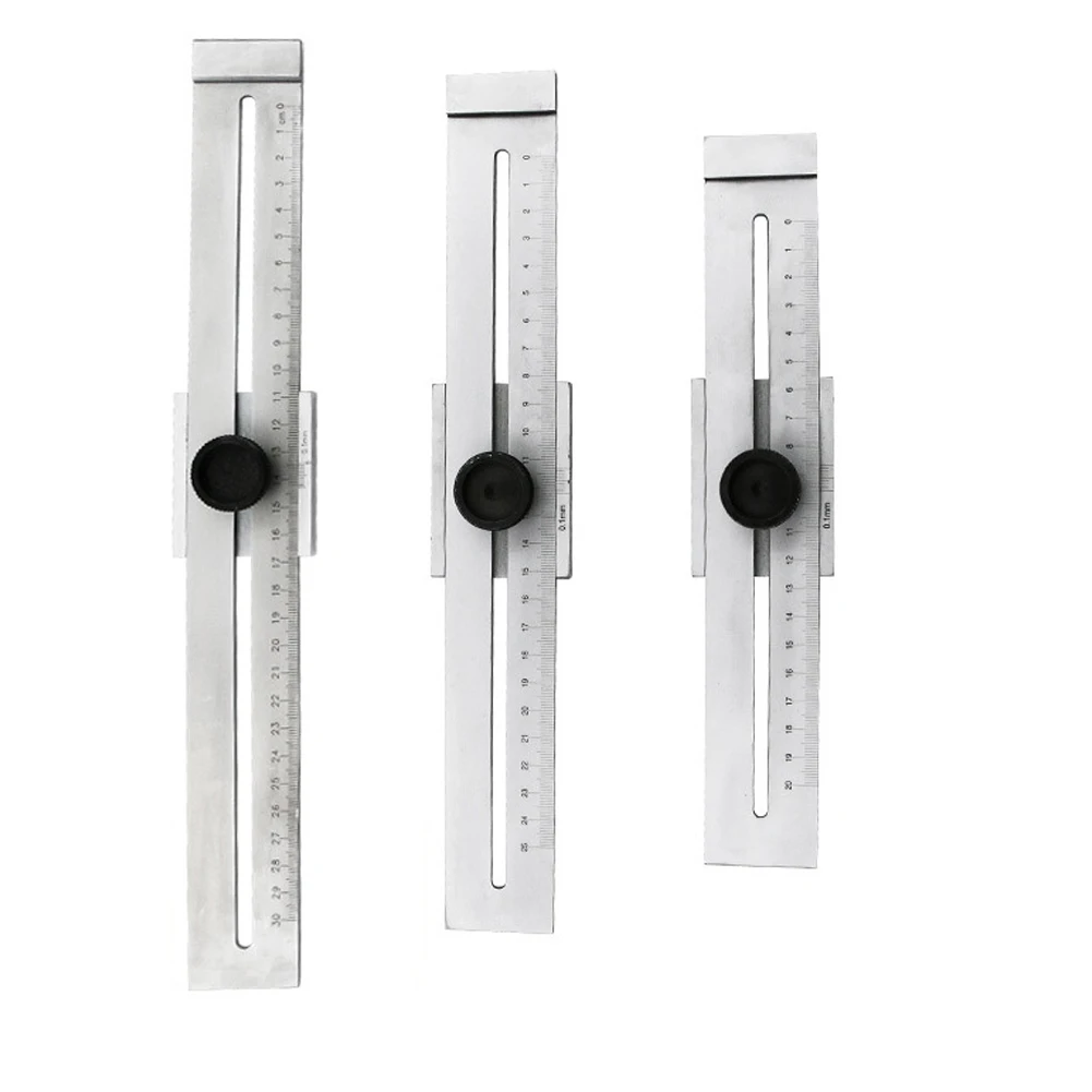 나사 절단 그무개 스틸 마크 스크레이퍼 눈금자 도구 폭 40mm 라인 스크라이브..