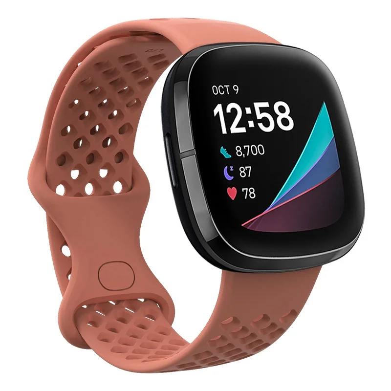 Breathable Sport Silicone Wristband Replacement Strap