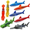 Summer Diving Training Toys Torpedos Sharks Octopus Underwater Water Games Training Swimming Pool Gifts Set Toys For kids 1