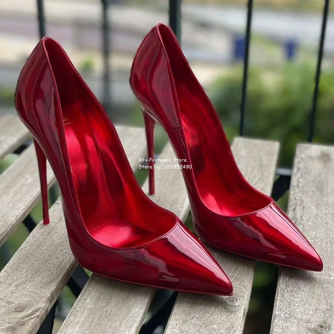 Red Patent Leather Pumps