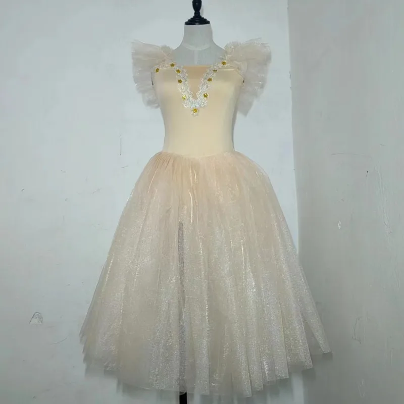 

Ballet Skirt Performance Adult Professional Dance Dress Girl Long Romantic Ballet Tutu Girl Women Ballerina Costume Party Dress
