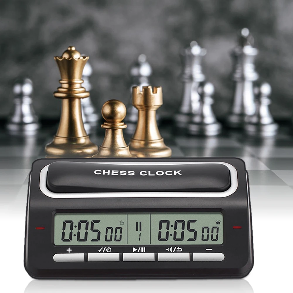 Digital Chess Clock Chess Game Timer with LED Indicator 39 Pre set Timing System for