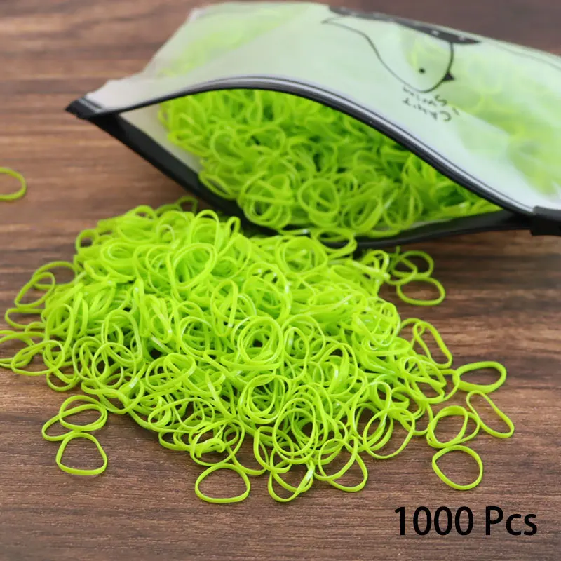 1000PCS Elastic Hair Bands Ponytail Hairband Colourful Rubber Band Scrunchies Disposable Baby Hair Accessories Cute Hairs Ties baby accessories coloring pages	 Baby Accessories
