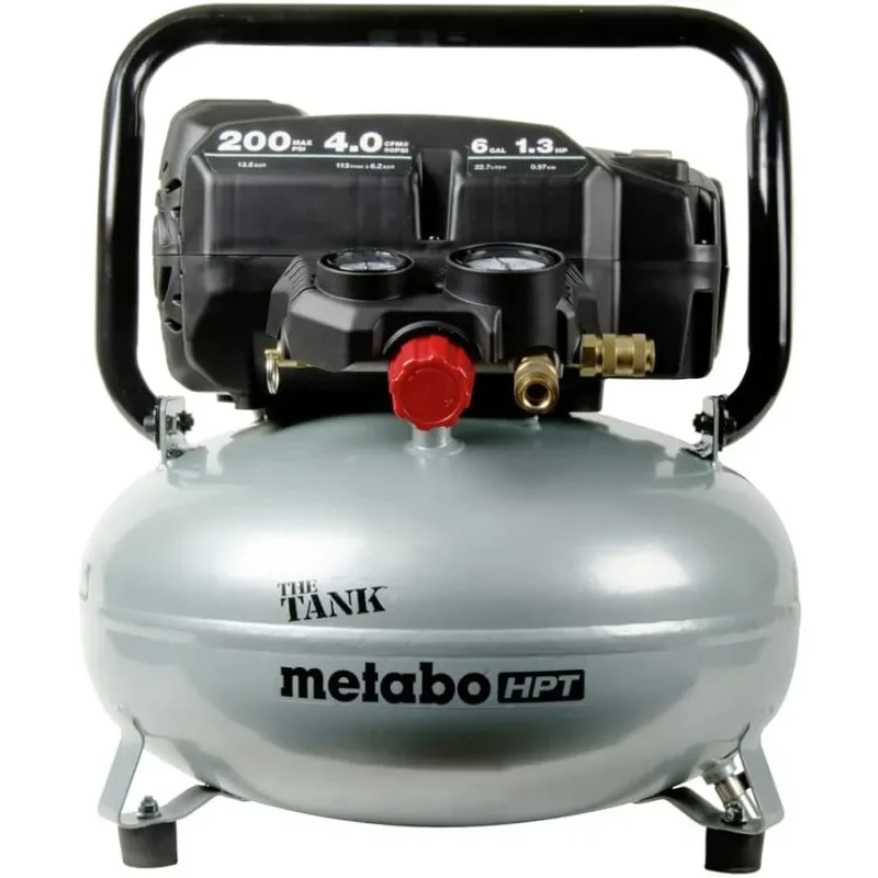 

Metabo HPT Air Compressor THE TANK 200 PSI 6 Gallon Pancake EC914S