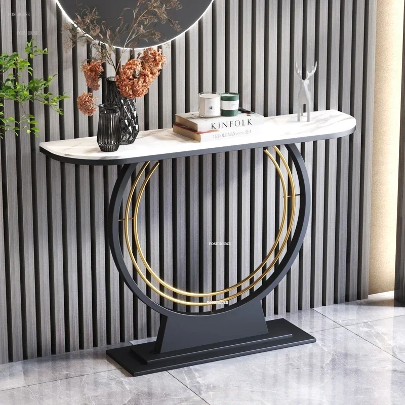 Nordic Console Tables Household Ultra Narrow Living Room Console Table Minimalist Wall Entry End View Platform Porch Cabinets