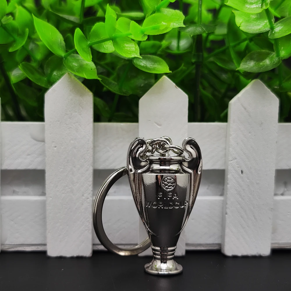 Metal Keychain Simulation Trophy Keychain Champions League Cup