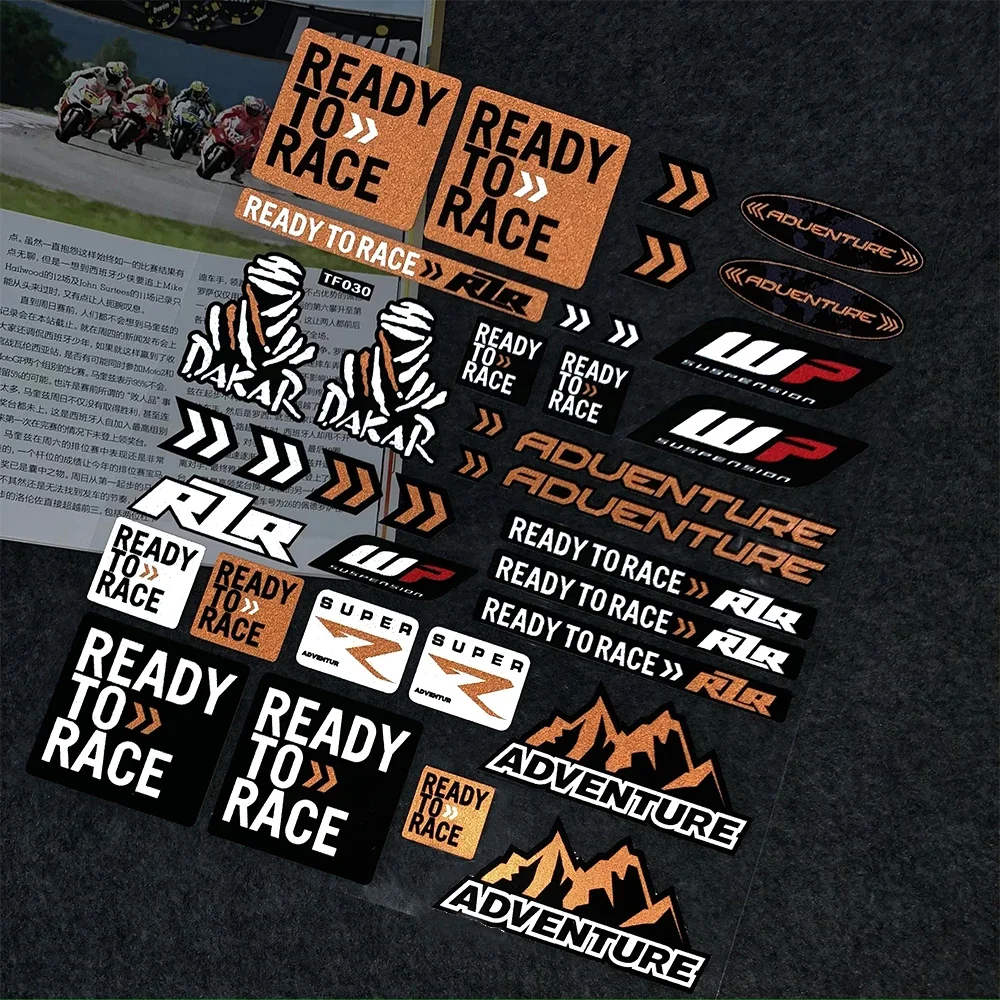Motorcycle Decal Reflective Motorcycle Accessories Decal Fuel Tank Stickers for KTM Duke 200-1290 Super Adventure