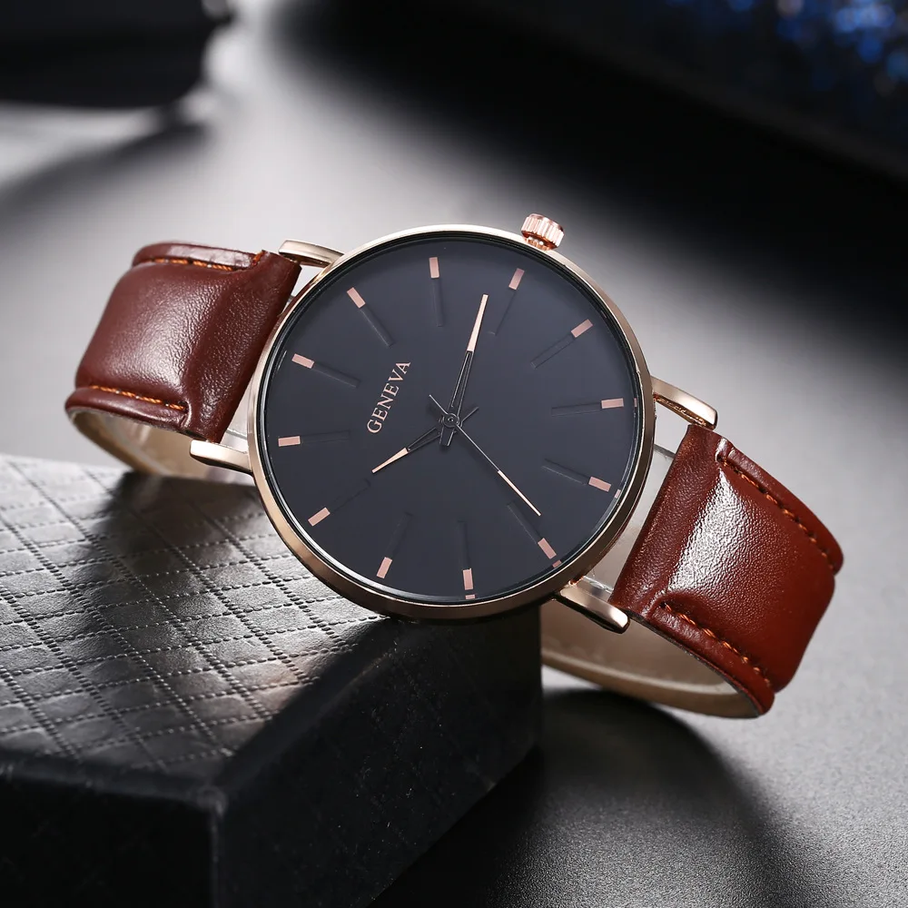 S935e9d8f86cf4d1c90fbe79884d23cb4r Selling Ultra-thin Simple Belt Men's Quartz Watch