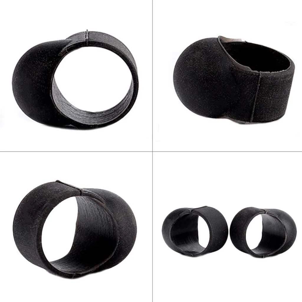 Tongue Drum Steel Tongue Drum Finger Picks Black Knocking Finger Sleeves 8pcs