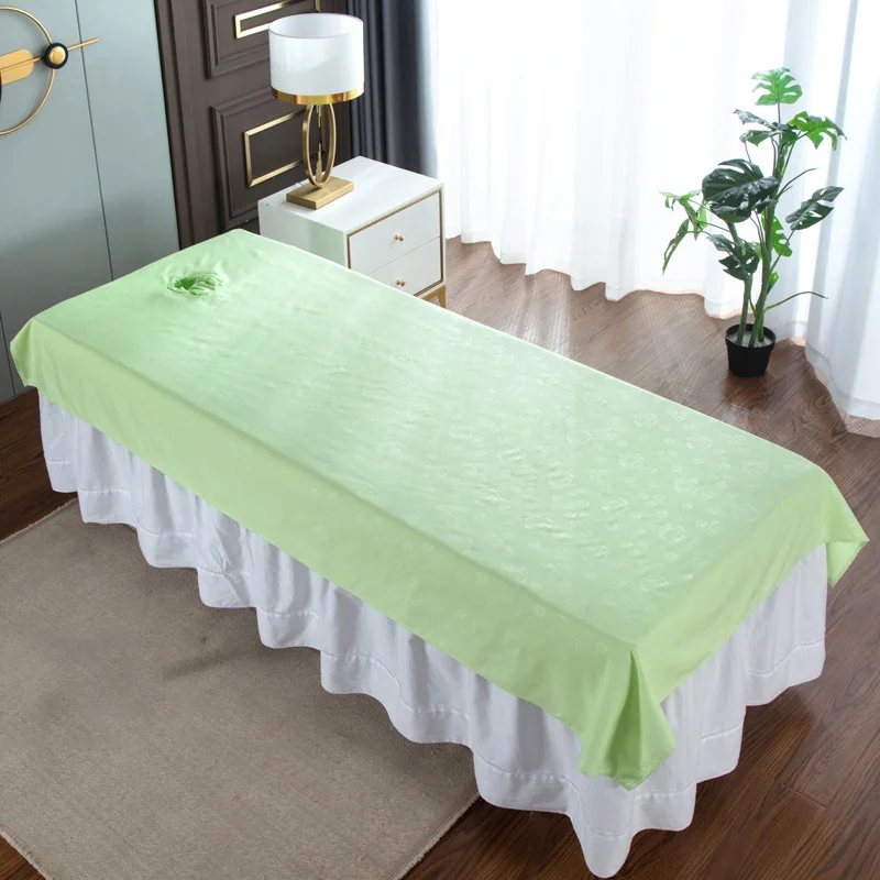 Beauty Salon Bed Sheets Rose Printed Quick Dry Beauty Bed Cover with Breath Hole 100X200cm Beauty Salon Massage 2