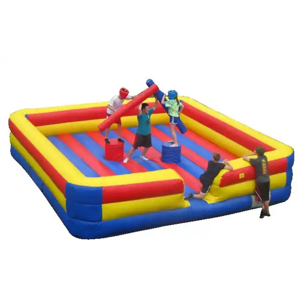 Backyard Pedestal Inflatable Gladiator Game Inflatable Jousting Arena PVC Fighting Arena For Outdoor Interactive Challenge 2