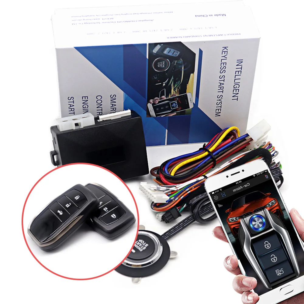 Kit universel de démarrage et d'arrêt à distance pour voiture, Bluetooth,  application de téléphone portable, contrôle du moteur, allumage, coffre  ouvert, entrée de voiture sans clé – les meilleurs produits dans la