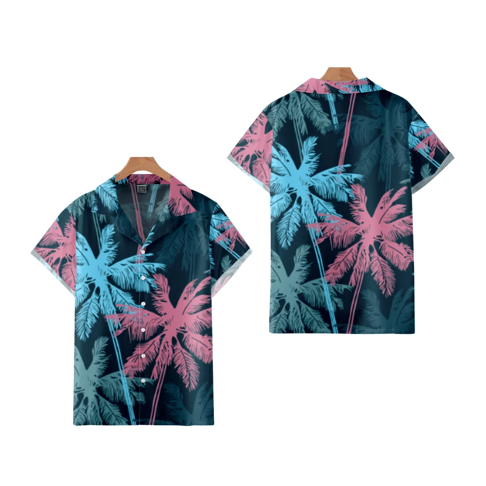 Men's Shirts Hawaii Tropical Style Parrot Print Short Sleeve Aloha Shirts Cuban Style Summer Plus Size casual short sleeved shirt short sleeved shirt hawaiian shirt
