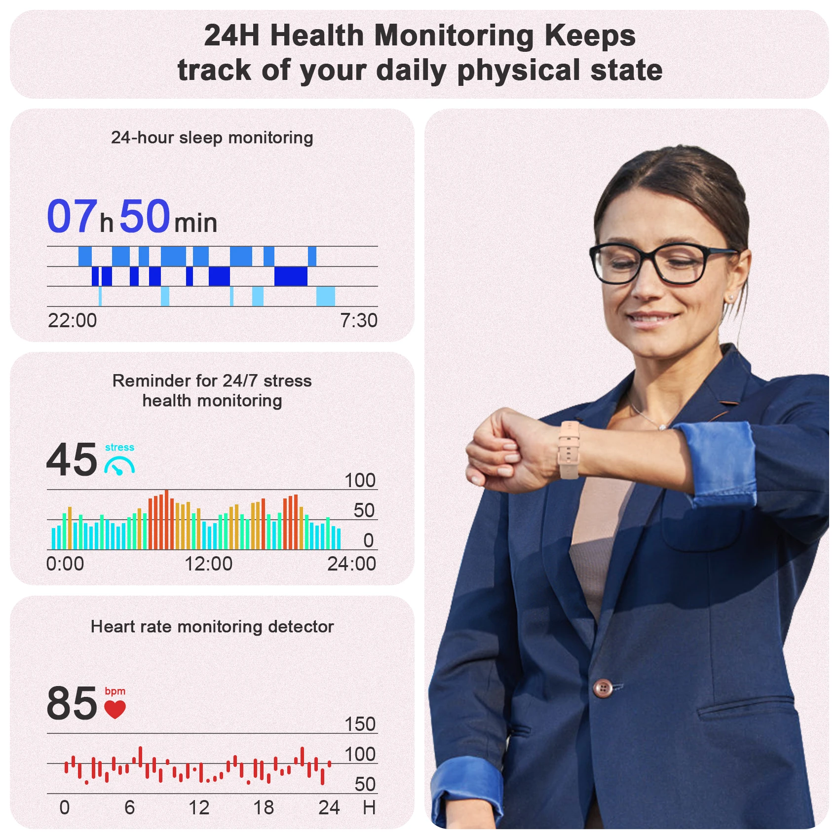 Blackview X20 Smart Watch Bluetooth Fitness Tracker