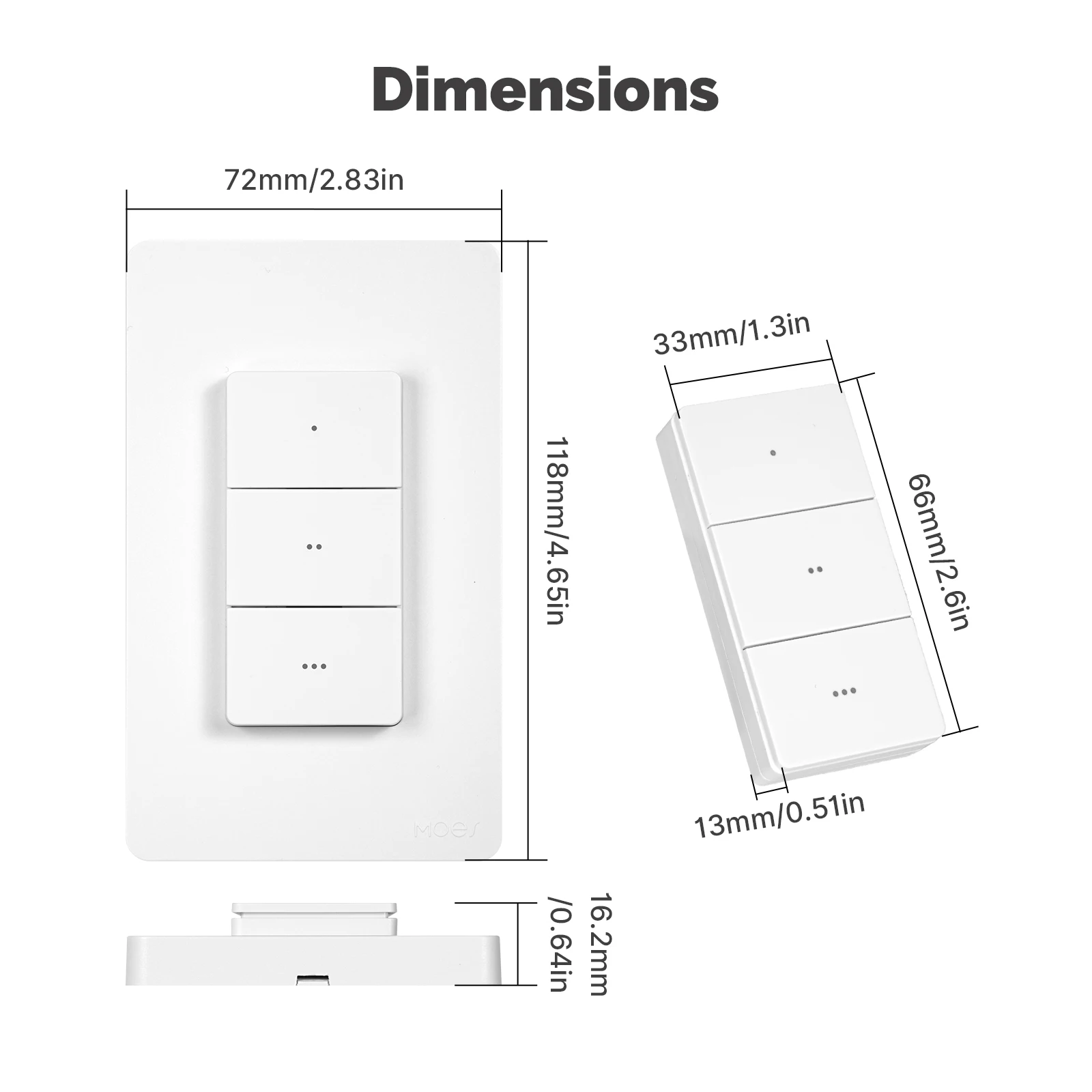 Smart Wireless Scene Switch 3 Gang 9 Scenarios Linkage Magnetic Design S935ee010785c4ebeaeca0d6f68d8e173T