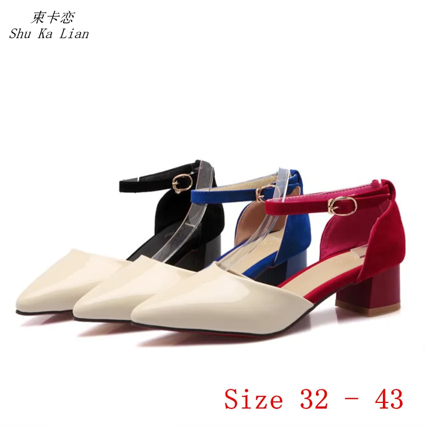 

Pumps Women Low High Heels Sandals D'Orsay Shoes Woman High Heel Shoes Pumps Small Plus Size 32 33 - 40 41 42 43