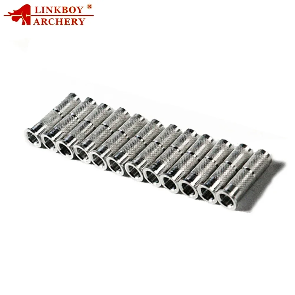 Archery Arrowhead Archery Arrows Linkboy Archery 12Pcs ID6.2mm Aluminium Arrow Insert Shaft 12Pcs Archery Target Point 75/100gr Arrowhead Accessories Hunting