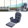 Soft Velvet Cotton Chair Cushion Stool Pad Set Warm Cover for Home Office Gray Color 2