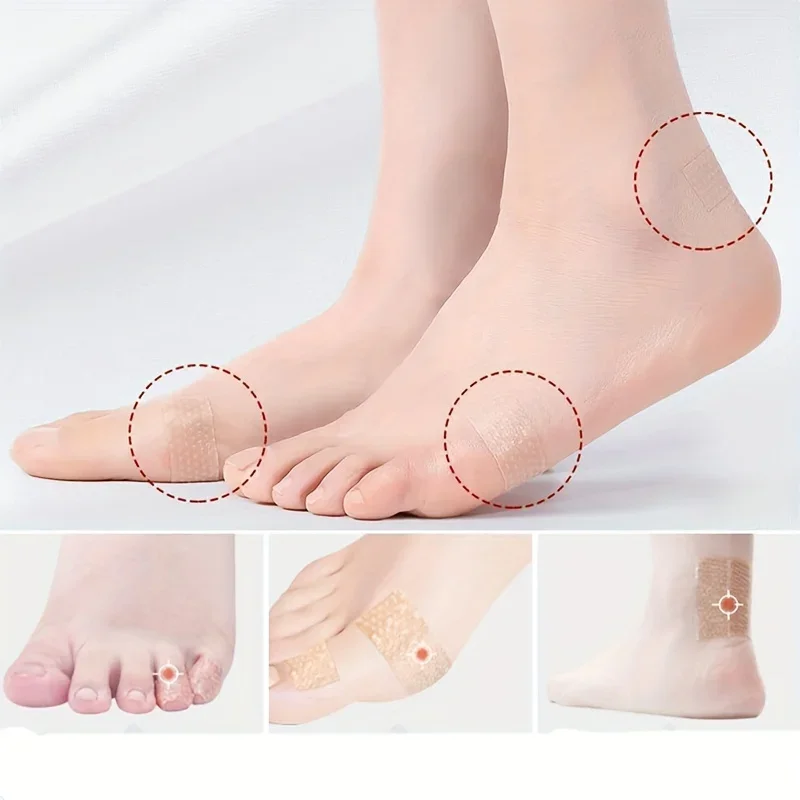 Heel Protector Silicone Gel Blister Bandages Transparent Heel Protector Tape For Foot Hand & Toe Shoe Friction Relief Blister Prevention