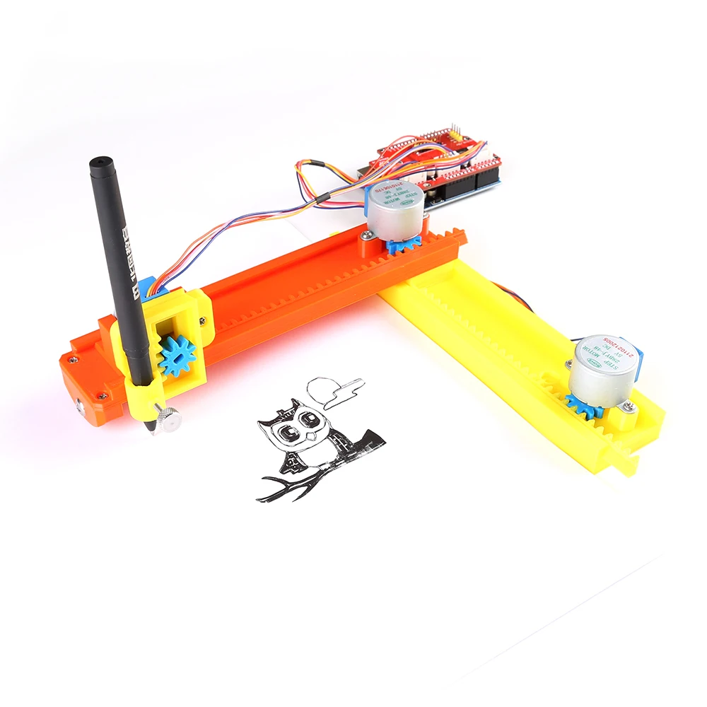 Arduino Faça Você Mesmo Kit Grbl Faça Você Mesmo Mini Router Cnc Máquina Drawbot Caneta Desenho Robô Máquina Lettering Corexy xy Plotter Cnc Inteligente - Imagem 3