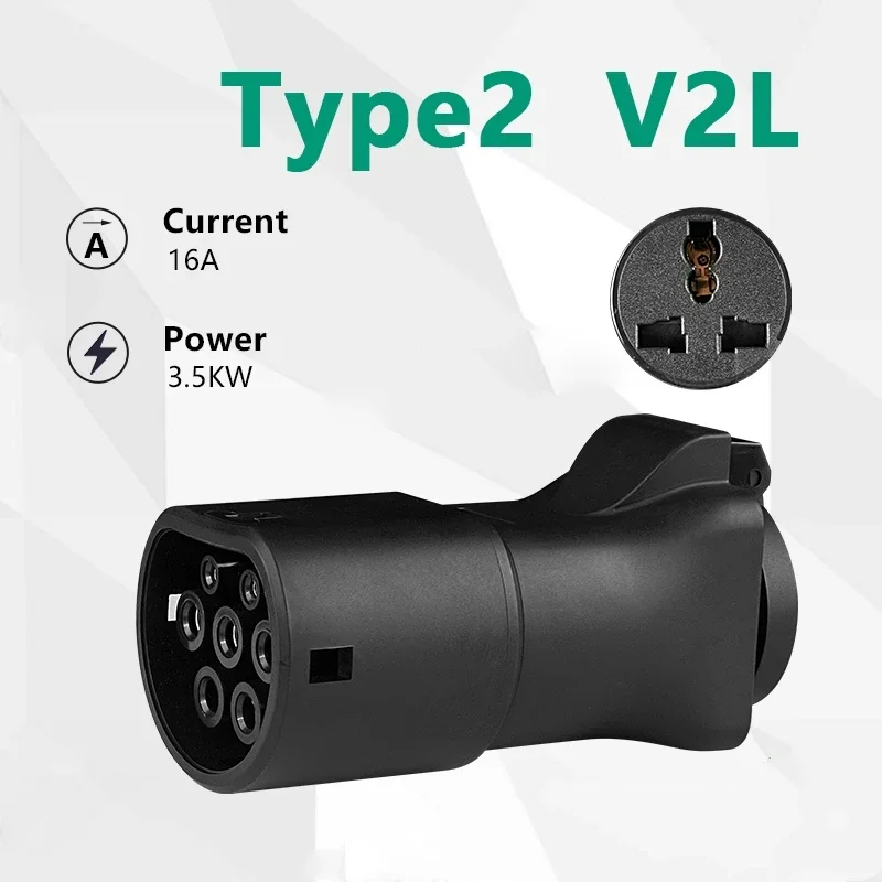 Type2 V2L Discharger Adapter Vehicle Fit for Geely EX5