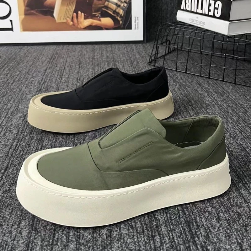 2024 New Slip-on Men Shoes Platform High-Quality Men Casual