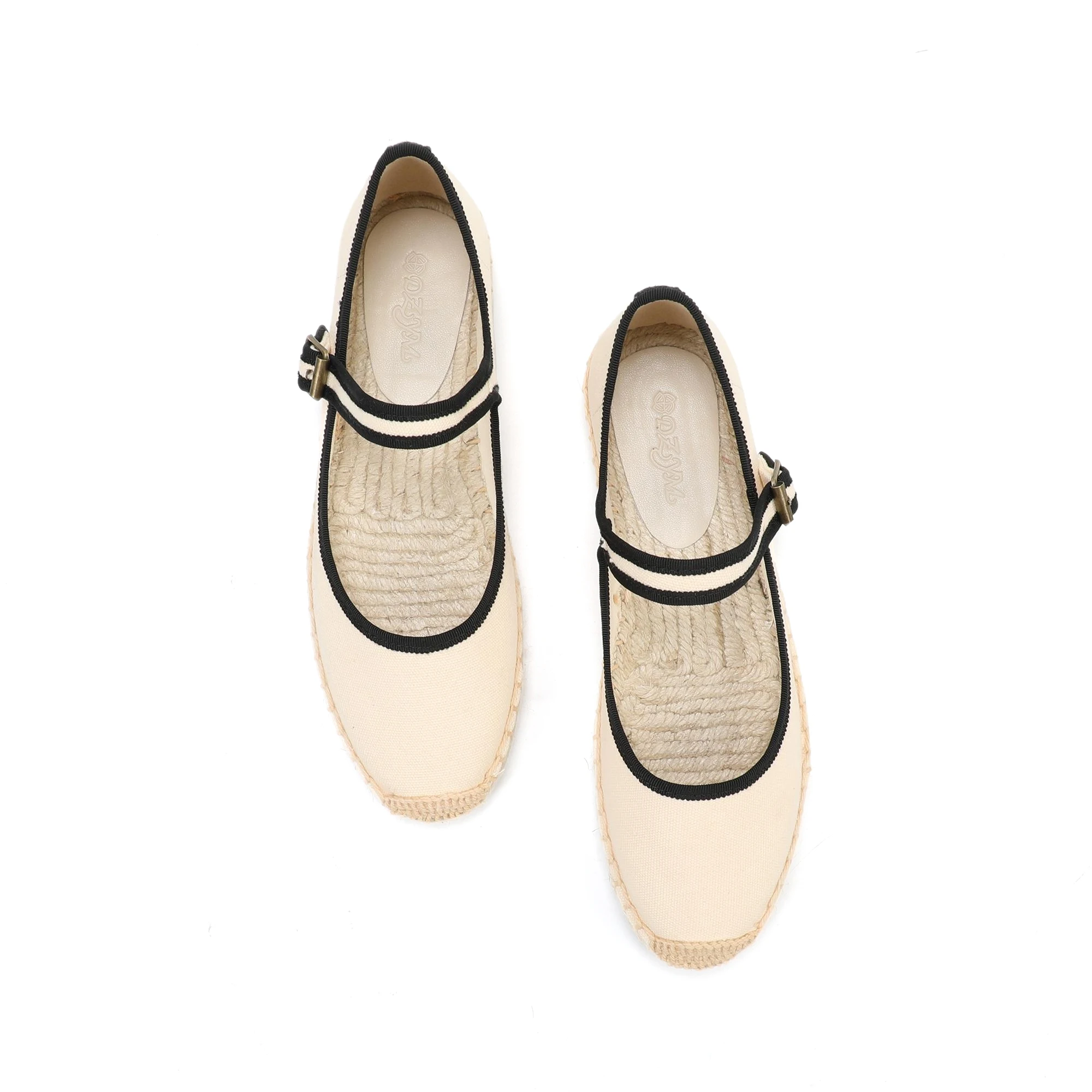 Stylish Mary Jane Espadrilles Women's Flat Shoes with Breathable Canvas Upper ladies  loafers 2