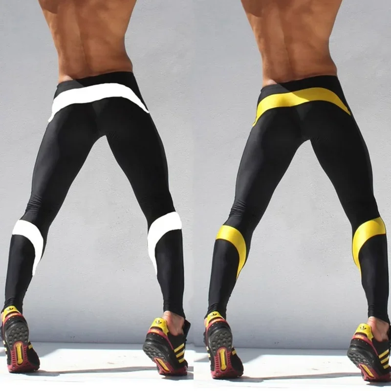 Sports Leggings Men's Compression Running Tights Quick Dry Workout Gym Basic Layer Pants