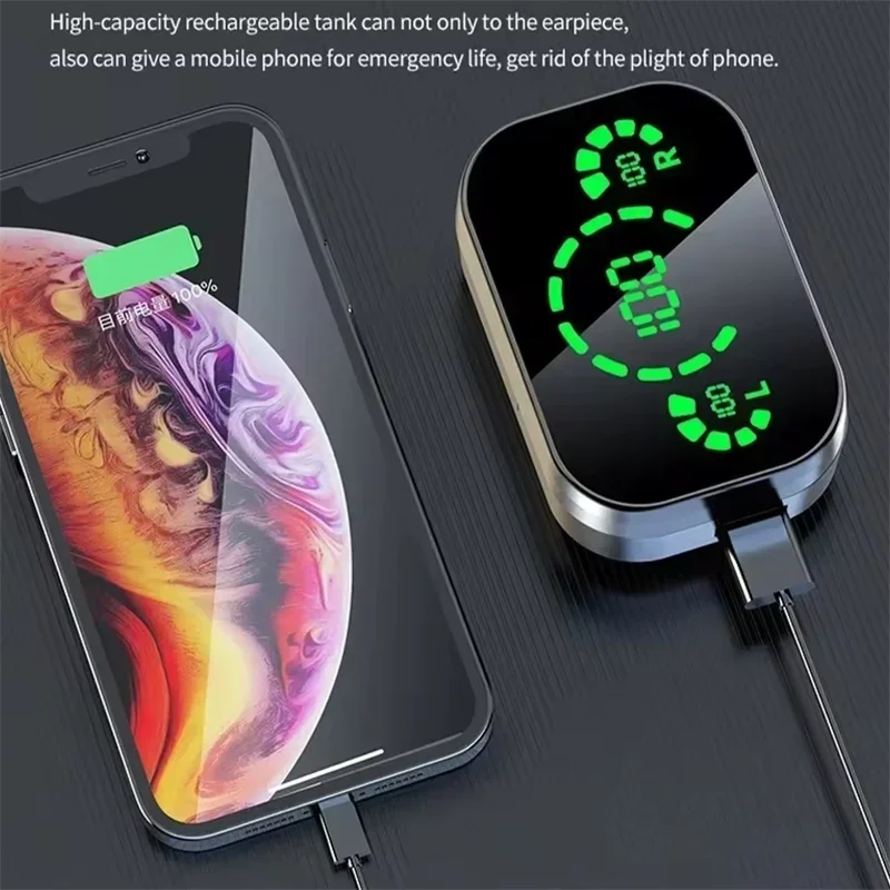 TWS Wireless Bluetooth Headset with Mic Bluetooth Earbuds Charger Box LED Fone Bluetooth Earphones Wireless Headphones 6