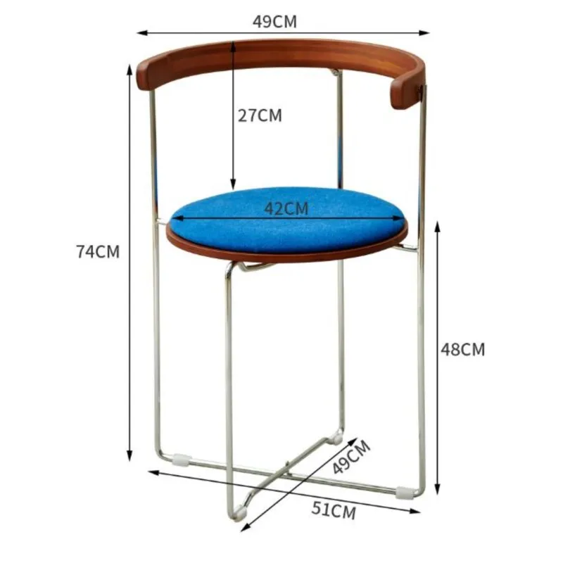 Realife Nordic Folding Chair Vintage Solid Wood Soft Pack Dining Chair Home Leisure Armchair Modern Minimalist Living Room