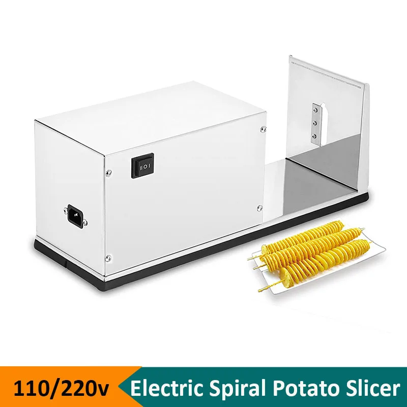 Automatic Stretch Tornado Potato Slicer 110/220v Electric Machine Potato Spiral Cutting Machine Potato Chips Machine