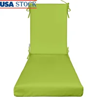Premium Outdoor Chaise Lounge Cushion Foam 3in Thick Sunbrella Fabric Water Resistant UV Resistant Weatherproof Durable Comfort 1
