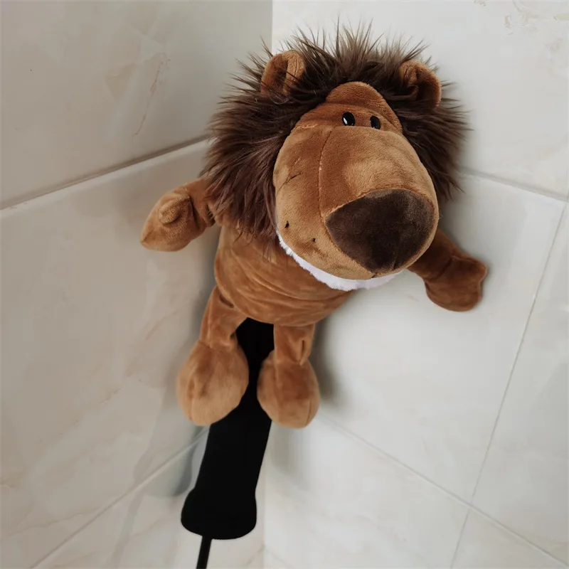 1# driver wood lion animal golf club headcover 2