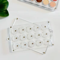 New EMPTY Magnetic Eyeshadow Palette DIY Acrylic Durable All Transparent Elegant Eye Shadow Makeup Palette 26mm*4/9/15holes 2