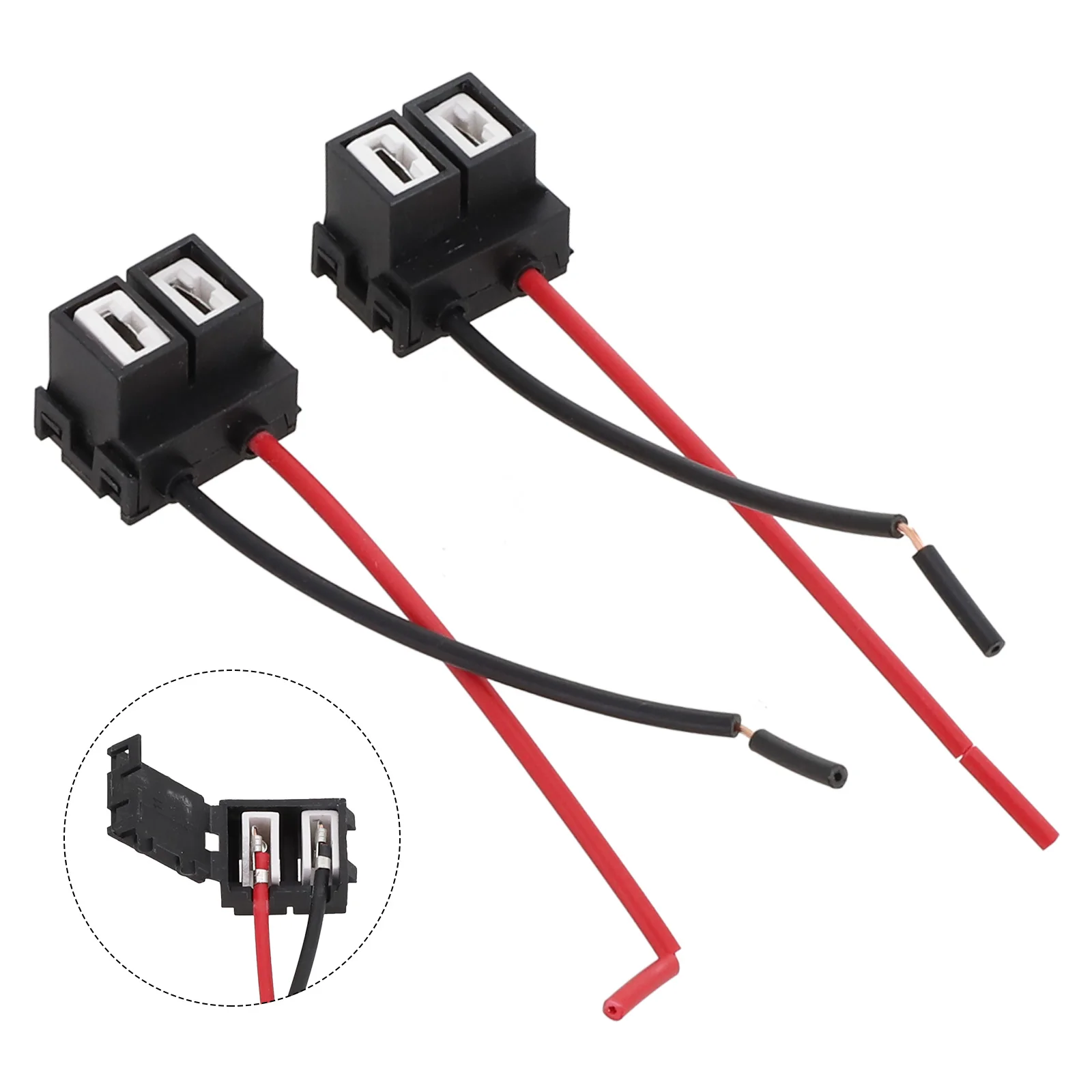 

Automotive H7 Lamp Holder Bracket Headlight LED Plug Quick Installation Sockets Wear Resistant ABS Anti Corrosion