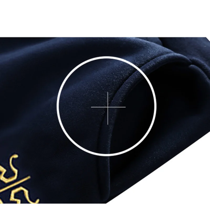 Spring and Autumn  Winter  Men's Youth Fashion Casual Sports Suit Solid Color Cardigan Long Sleeve Hoodie Pant Suit