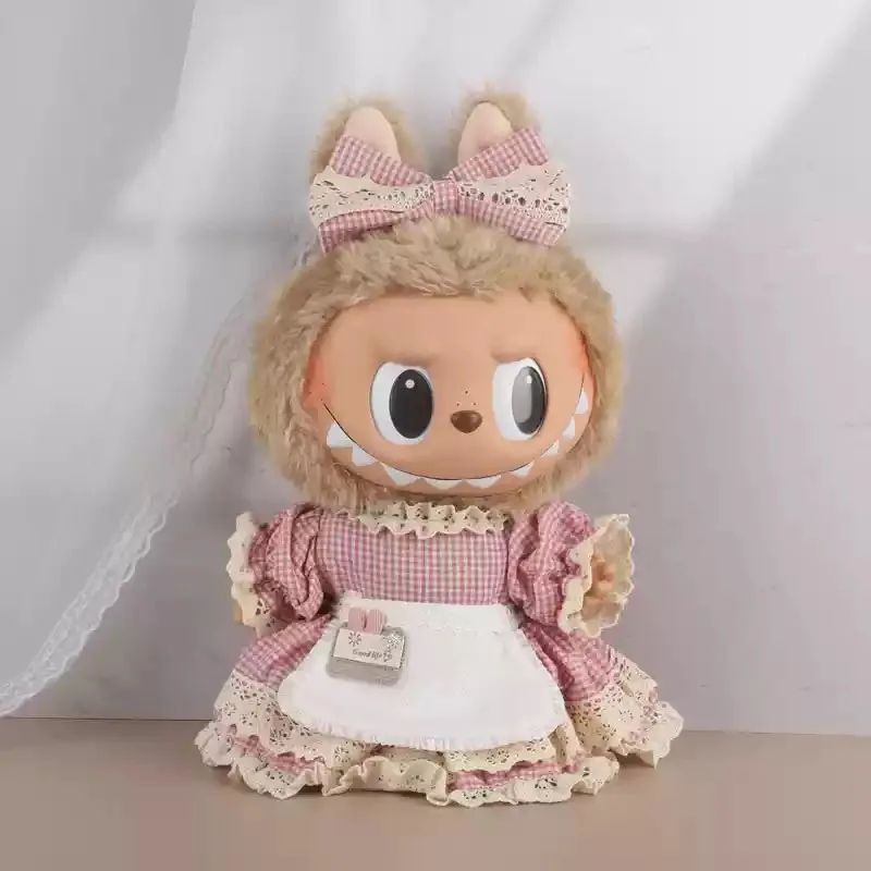 38cm Labubu Handmade Custom Mokoko Jumpsuit, The Monsters
