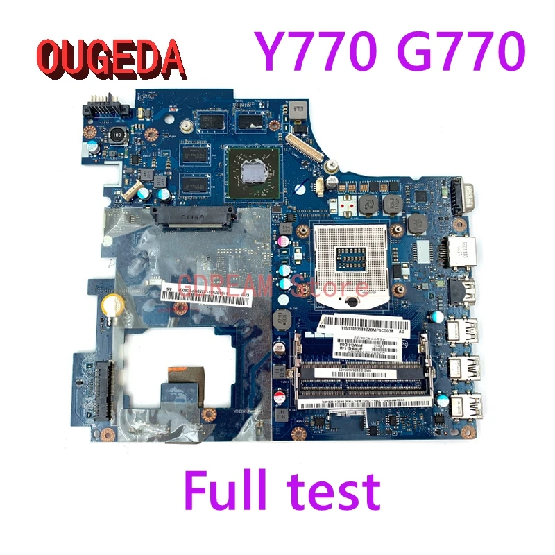 

Новая материнская плата OUGEDA для ноутбука Lenovo G570, материнская плата HM65 DDR3 HD6300M, видеокарта, полностью протестированная
