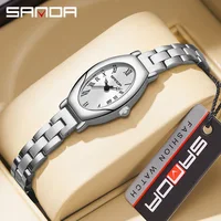 Sanda 1123 New Arrival Elegant Design Roman Number Square Dial Waterproof Quartz Movement Business Women Analog Wrist Watch 1