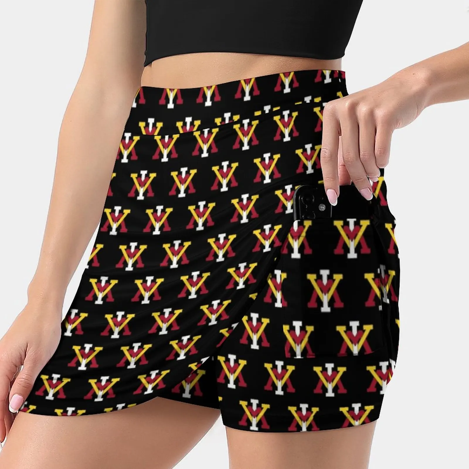 

Dad Was A Vmi Keydet Pattern Women's skirt Sport Skort Skirt With Pocket Fashion Korean Style Skirt 4Xl Skirts Gunsnhoney