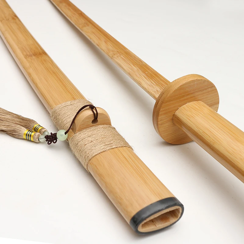 LangrenWarriorWoodKnifeSwordwithSheathMartialArtsBambooSword