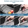 Black Waterfall Kitchen Sink Drop in Single Bowl Stainless Steel Bar Sink with Cup Washer Sinks, Topmount Workstation Kitchen 6