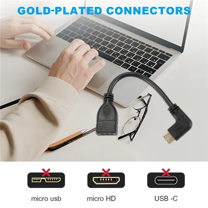 COFA-Mini To Cable Cablecreation 0 5Ft 90도 직각 미니
