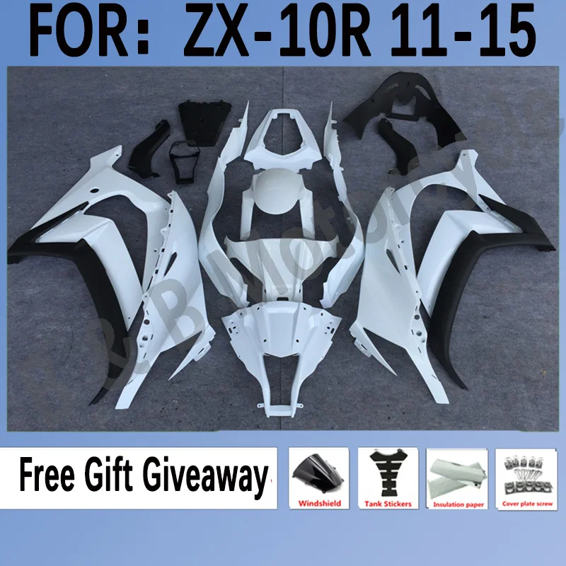 

Motorcycle ABS 100％ Injection Mold Full Fairings for Kawasaki ZX-10R ZX10R 2011-2015 11 12 13 14 15 Fairing Kits Set Unpainted