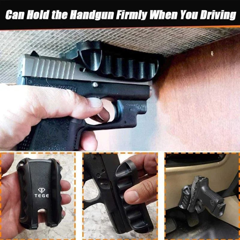 Gun Pistol Holder Holster Magnet Concealed for car motor desk bed door wall F06 