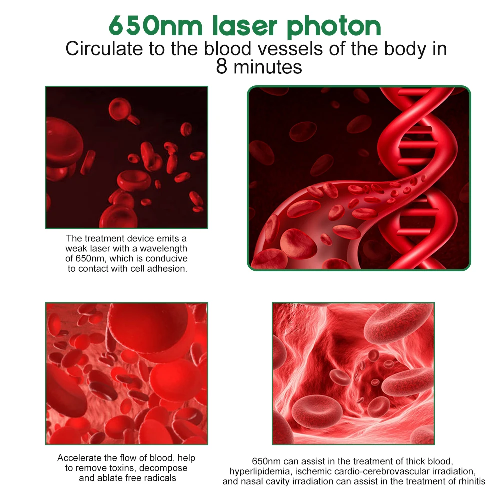 Portable Nasal and Ear Canal Laser Irradiator Rechargeable Neck-hanging 650nm La