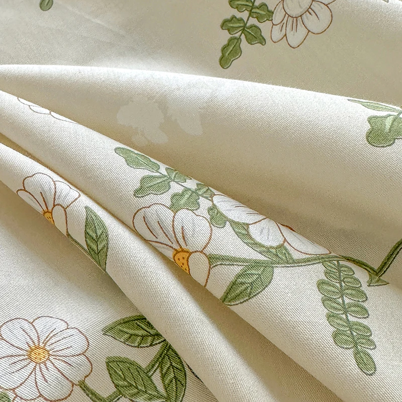 100% Cotton Flat Sheet Floral Style Bedsheet Skin-friendly Bed Linen sabanas para cama Home Bed Flat Sheets (No Pillowcase) 6