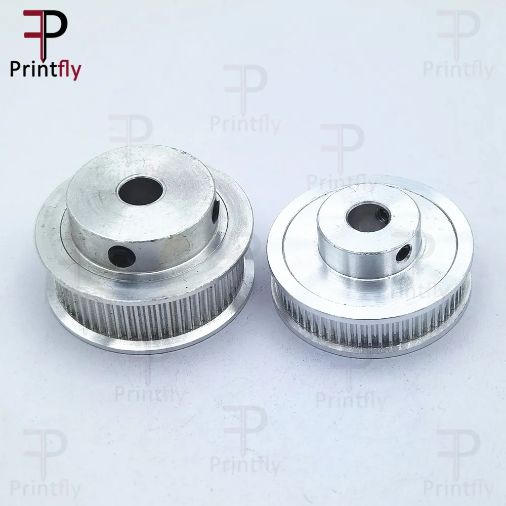 Printfly 2GT 60 치아 2GT 타이밍 풀리 보어 5/6/6.35/8/10/12/14/15mm GT2 오픈 타이밍 벨트 폭 6mm/10/15mm 3D 프린터